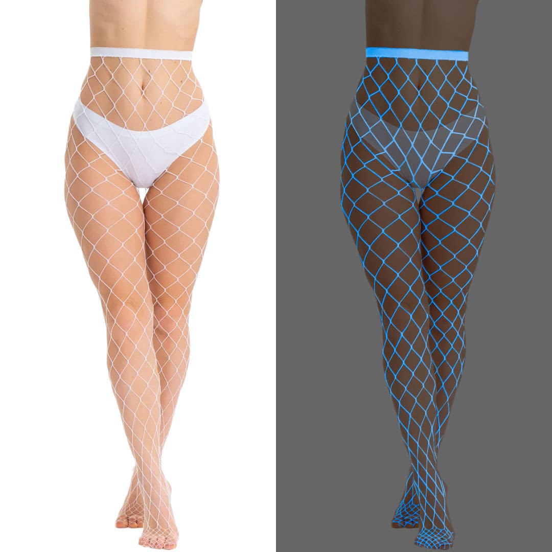 Колготки в крупную сетку (светяться в темноте)