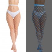 Колготки в крупную сетку (светяться в темноте)