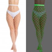 Колготки в крупную сетку (светяться в темноте)